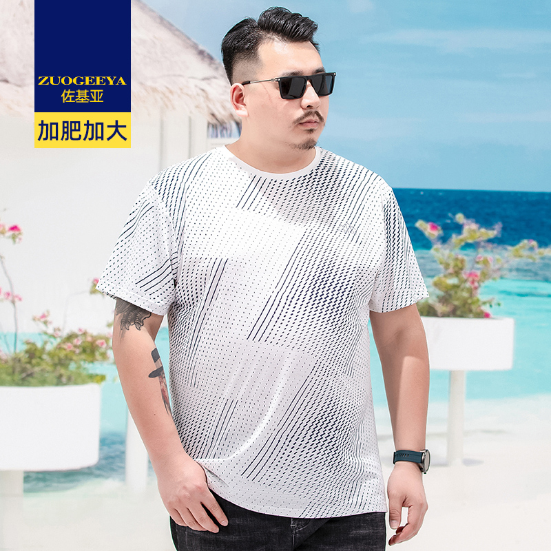 เสื้อยืดผู้ชายอ้วน XL-8XL น้ำหนักผู้สวม 60-150 กิโลกรัม