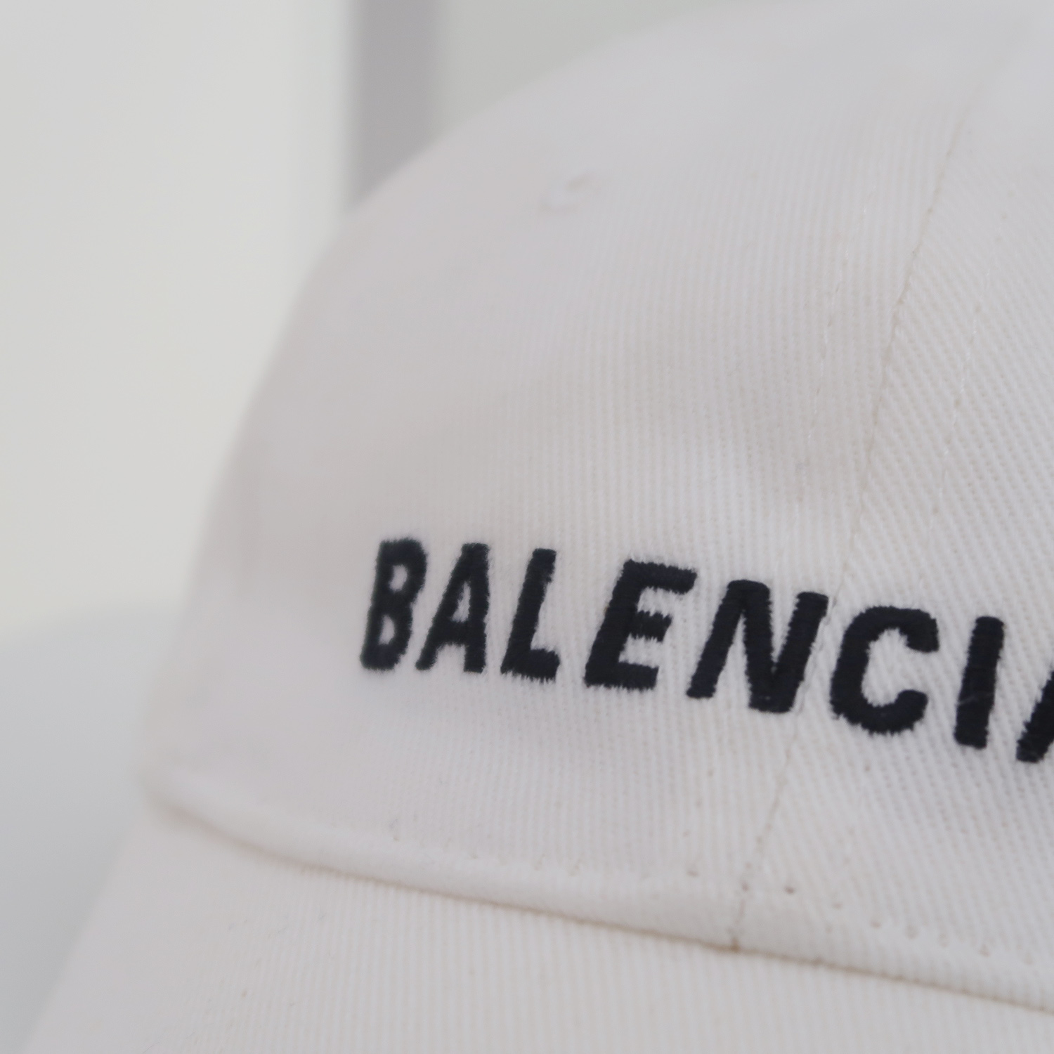 Balenciaga White Logo Cap