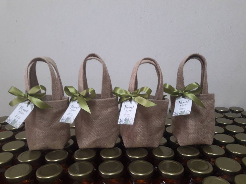 ถุงผ้ากระสอบใส่น้ำผึ้ง 75 มล.