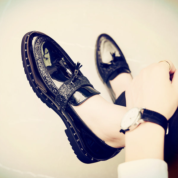รองเท้าหนังผู้ชาย มีไซส์39-44 รองเท้าโลฟเฟอร์ชาย Slip-On Shoes
