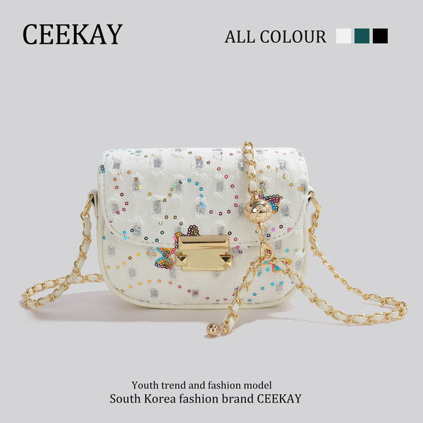กระเป๋าสะพายข้างเกาหลี กระเป๋าผู้หญิงแบรนด์ CEEKEY