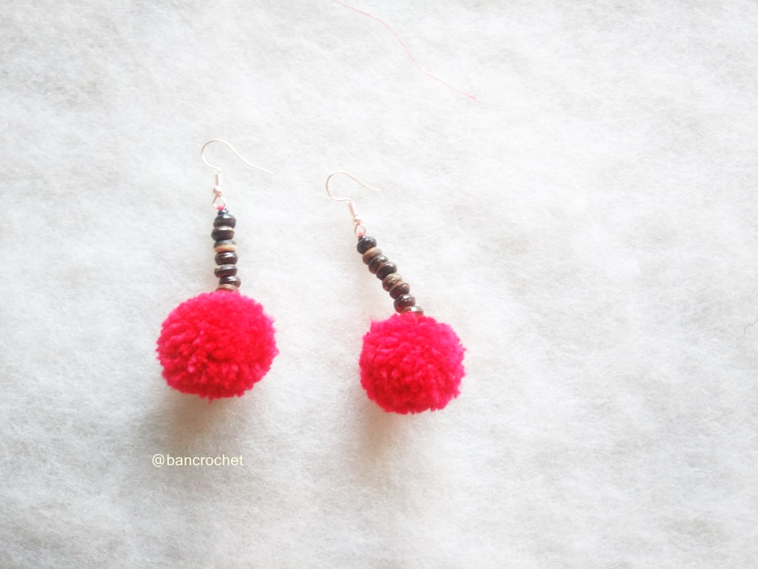ต่างหูถักโครเชต์ crochet earrings