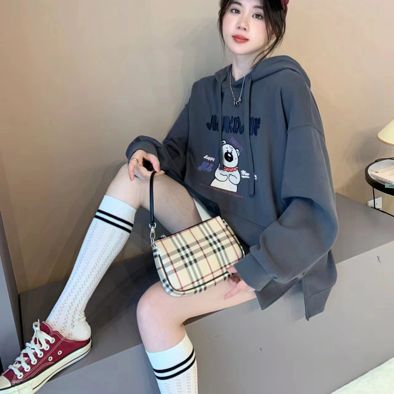 เสื้อไหมพรม เสื้อไหมพรมแขนยาว 38-44 นิ้ว ฟรีไซส์