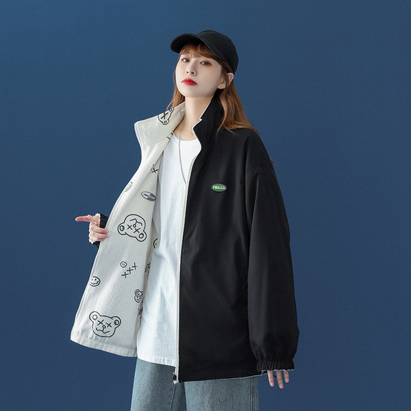 เสื้อแจ็คเก็ตเบสบอล เสื้อคลุม เสื้อแขนยาวสไตล์เกาหลี