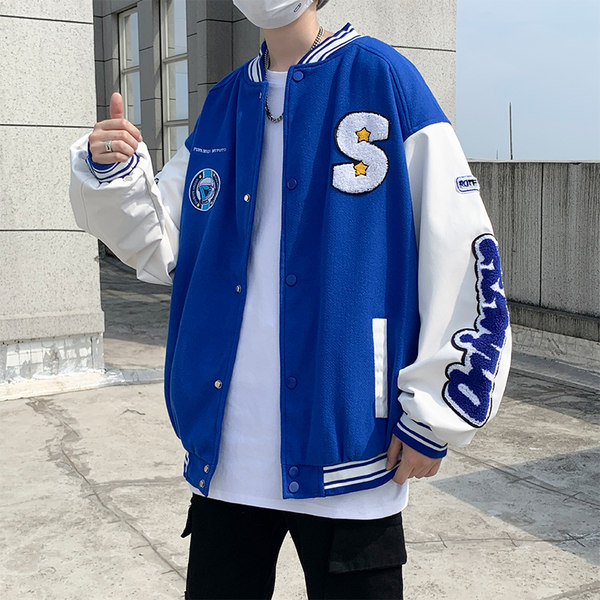 เสื้อแจ็คเก็ตเบสบอล เสื้อคลุม เสื้อแขนยาวสไตล์เกาหลี