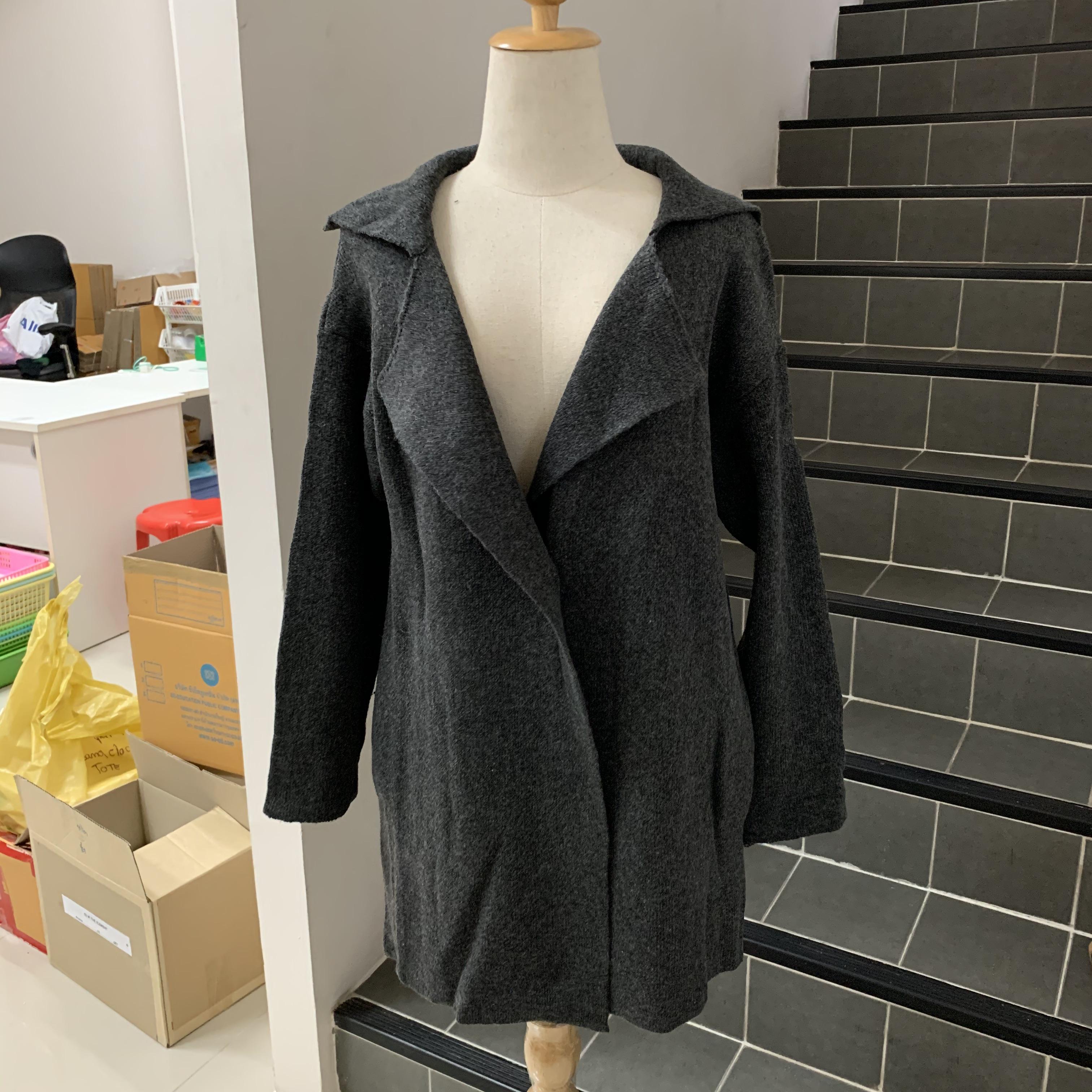 เสื้อคลุม สไตล์ยุโรป ผ้าทอเนื้อหยาบ พร้อมส่ง แบบเก๋ ใส่ได้ทุกโอกาส freesize