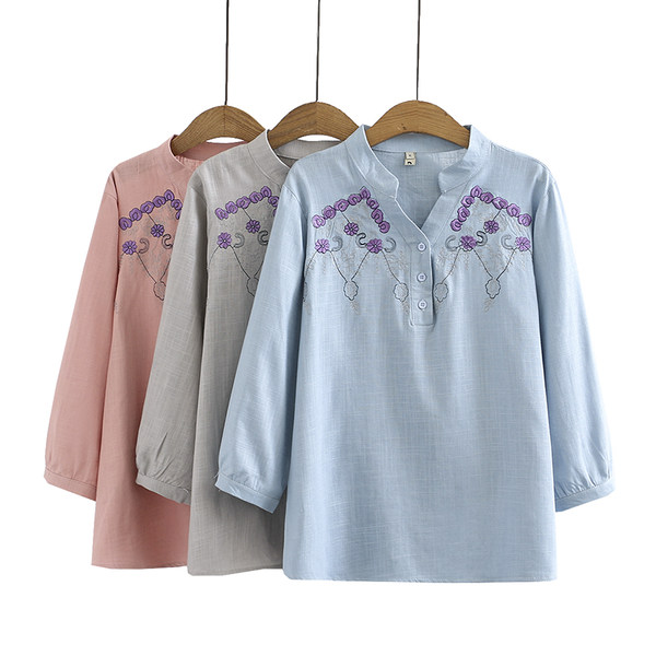 เสื้อลินินสไตล์ผู้ใหญ่ เสื้อคุณแม่ เสื้อผู้ใหญ่ แบรนด์ LININ