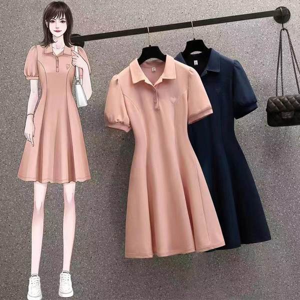 เดรสคนอ้วน เดรสสาวอวบ ชุดเดรสคนอ้วนวัยรุ่น BY PLUS SIZE Girl