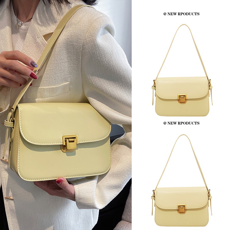 กระเป๋าใบเล็กกระเป๋าสตรี กระเป๋าสะพายสีน้ำตาล