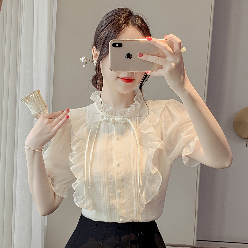 เสื้อเชิ้ตผู้หญิงใส่ทํางาน 390 บาทต่อชิ้น ฟรีค่าจัดส่ง