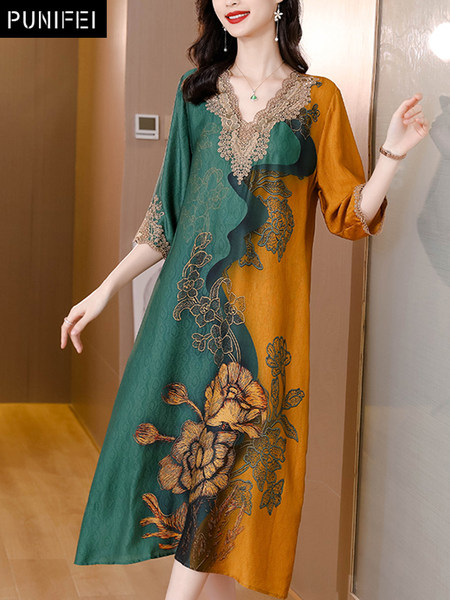 เดรสวัยผู้ใหญ่40-60ปี เดรสคุณแม่ ชุดเดรสทำงานวัยผู้ใหญ่ แบรนด์ MAMA DRESS