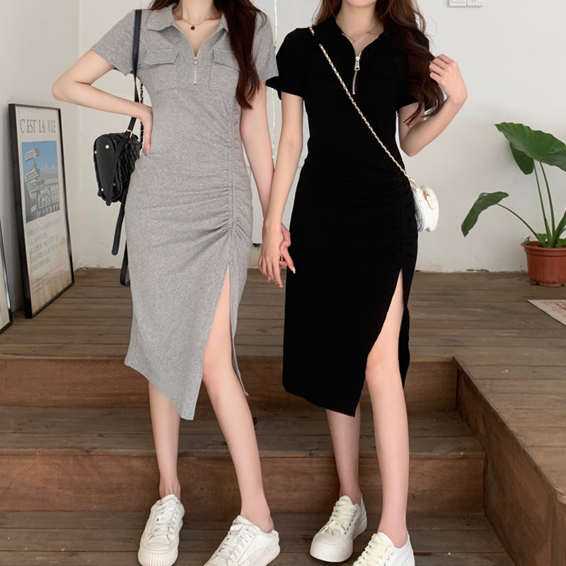 เดรสวัยรุ่น-เดรสคนอ้วนวัยรุ่น L-4XL(อก38-46 นิ้ว)