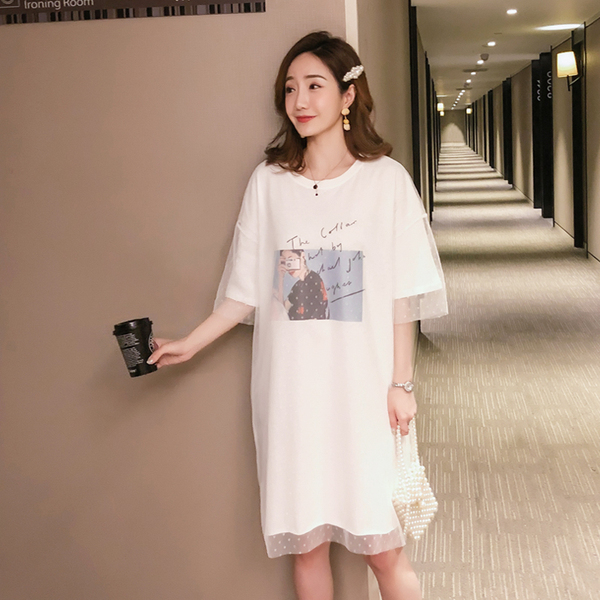 เสื้อยืดเดรสยาว เดรสยาวแบบเสื้อยืด