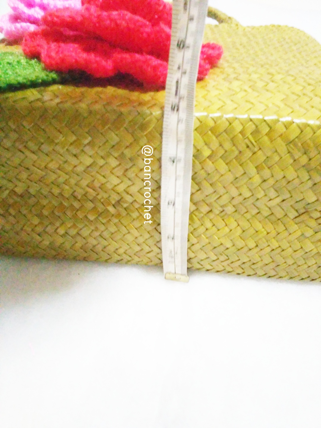 กระเป๋ากระจูดสาน ขนาด 11*5*10 นิ้ว basket weave bags น้ำตาล 11*5*10