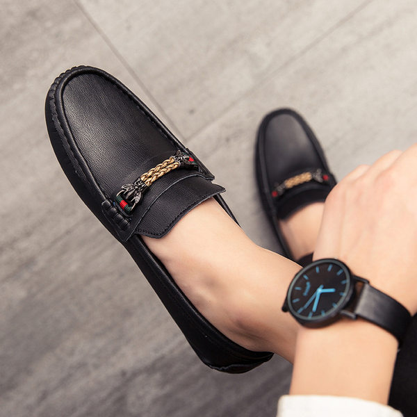 รองเท้าหนังผู้ชาย มีไซส์39-44 รองเท้าโลฟเฟอร์ชาย Slip-On Shoes