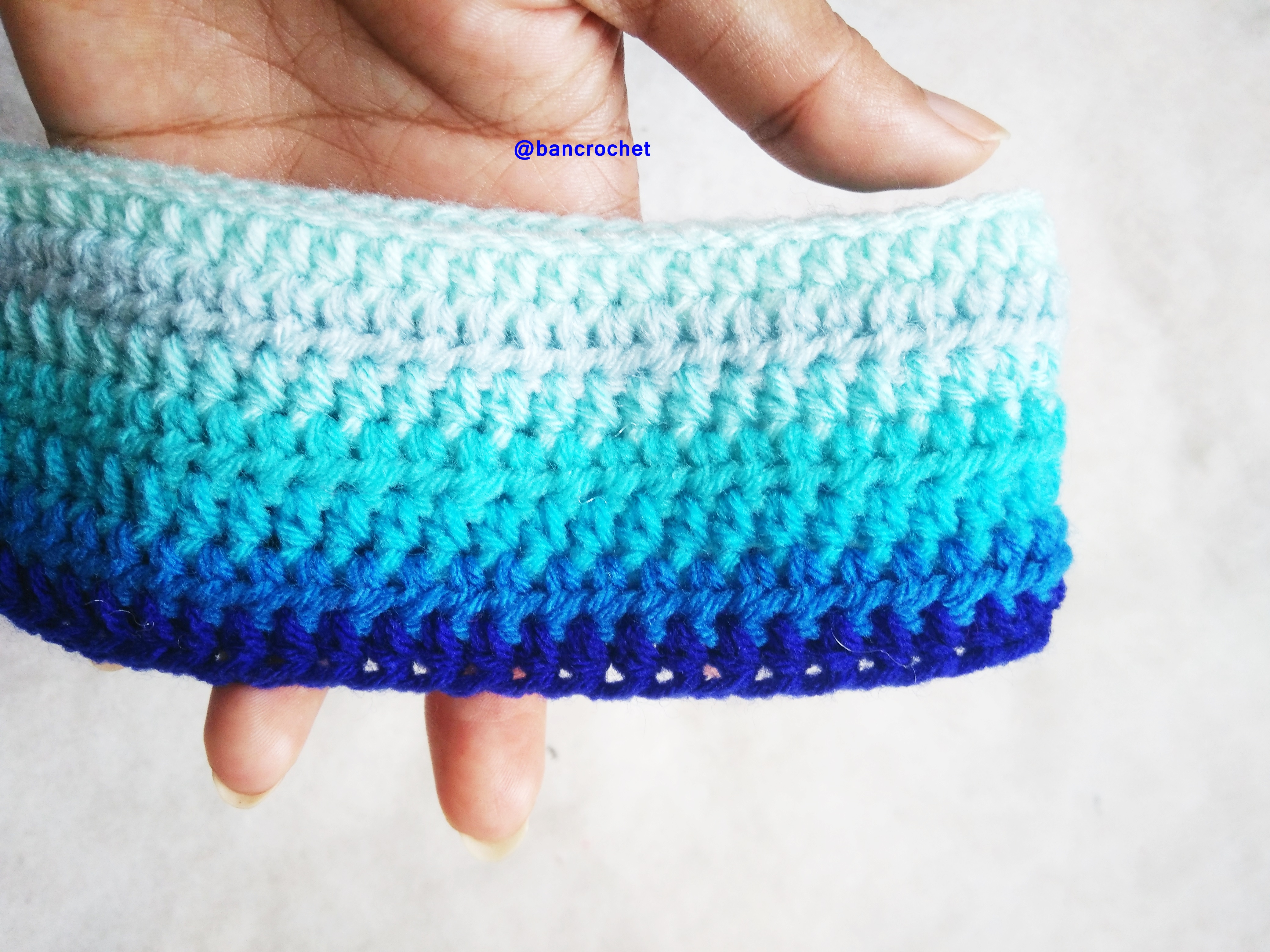 Bancrochet ที่คาดผมถักโครเชต์ crochet headband หลากสี 18 นิ้ว