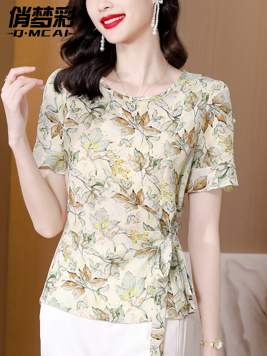 เสื้อชีฟอง เสื้อแฟชั่นสุภาพสตรีวัยผู้ใหญ่ มีไซต์ อก34นิ้ว-43นิ้ว