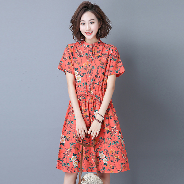 เสื้อผ้าฝ้าย เสื้อผ้าลินิน สไตล์ฤดูร้อน BY Lian Zhi Cotton and linen art สไตล์VINTAGE มีขนาดไซส์อกประมาณ 35-40 นิ้ว