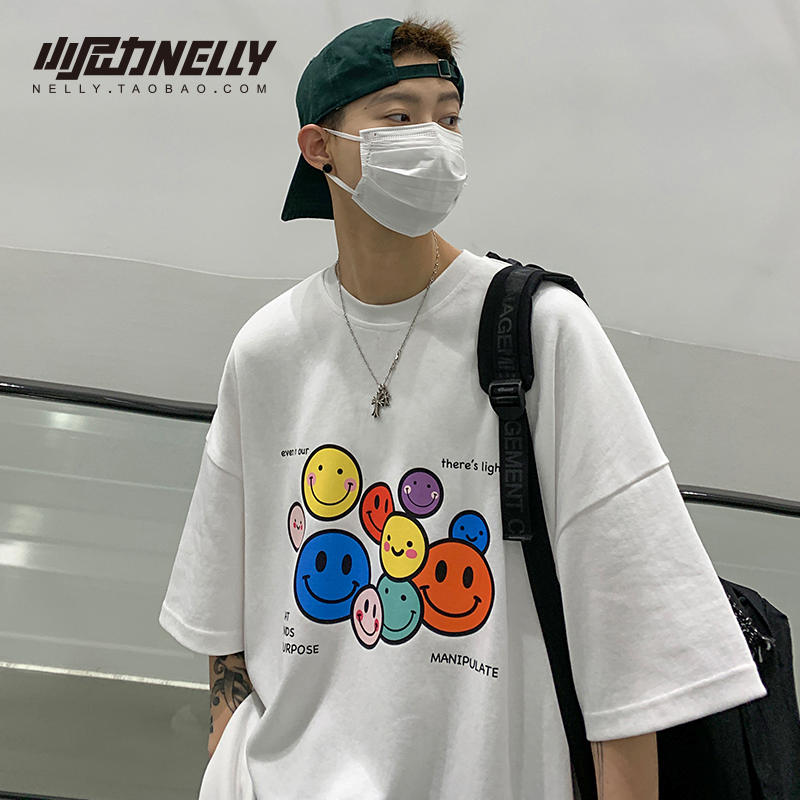 เสื้อยืดคอกลม ผู้ชาย เสื้อยืดผู้ชายเกาหลี เสื้อยืดเกาหลี แบรนด์ NELLY