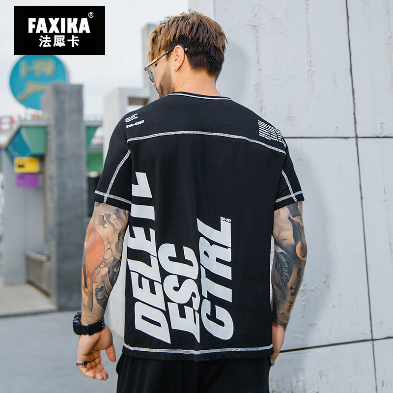 เสื้อยืดผู้ชายอ้วน S-5XL(อกเสื้อ39-51นิ้ว)