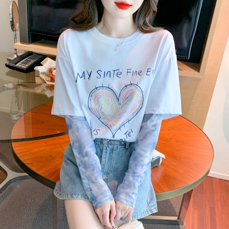 เสื้อผ้าวัยรุ่นเกาหลี เสื้อยืดวัยรุ่นผู้หญิง มีขนาด S M L XL