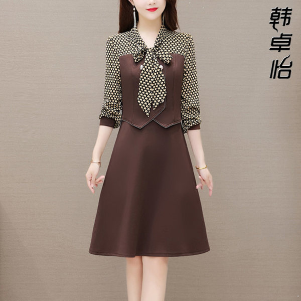 เดรสวัยผู้ใหญ่40-60ปี เดรสคุณแม่ ชุดเดรสทำงานวัยผู้ใหญ่ แบรนด์ MAMA DRESS