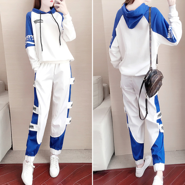 ชุดวอร์ม สูทเกาหลี Jumpsuit ชุดจั้มสูท ชุดเซท 2 ชิ้น ชุดกีฬาผู้หญิง ชุดออกกำลังกาย เสื้อกันหนาว ชุดวอร์มคู่
