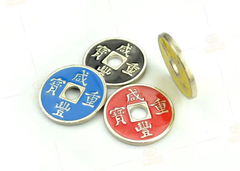 อุปกรณ์ เสริมมายากล เหรียญจีน + ฝาครอบ (Chinese Coin + Shell)