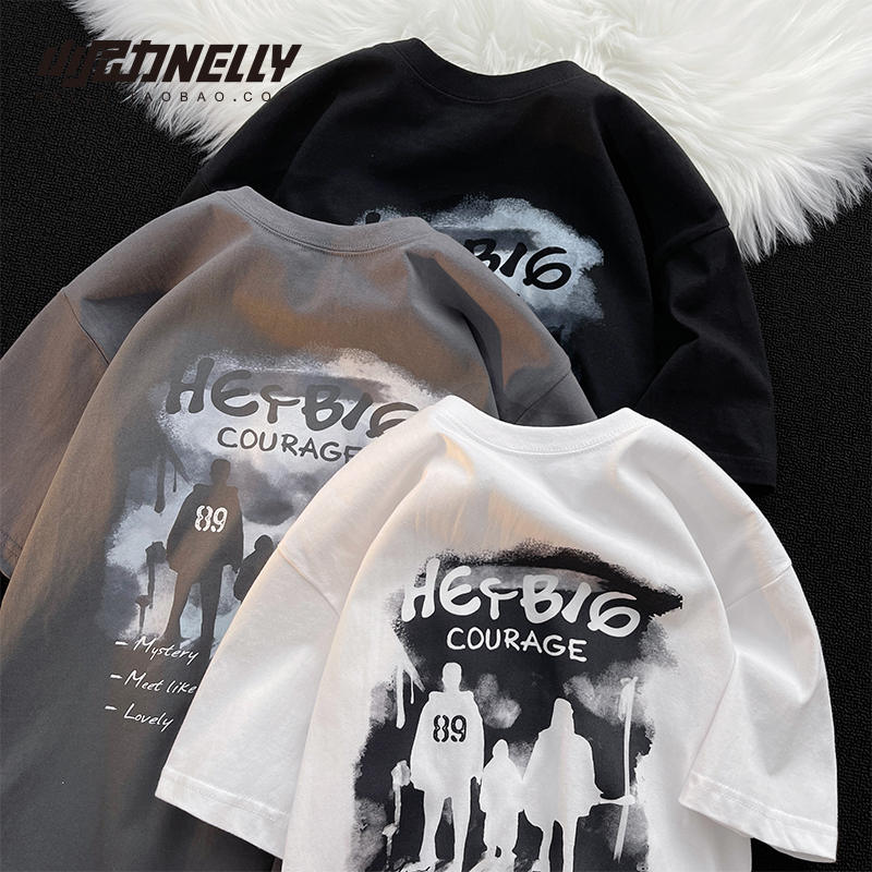เสื้อยืดคอกลม ผู้ชาย เสื้อยืดผู้ชายเกาหลี เสื้อยืดเกาหลี แบรนด์ NELLY