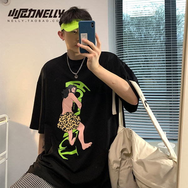 เสื้อยืดคอกลม ผู้ชาย เสื้อยืดผู้ชายเกาหลี เสื้อยืดเกาหลี แบรนด์ NELLY