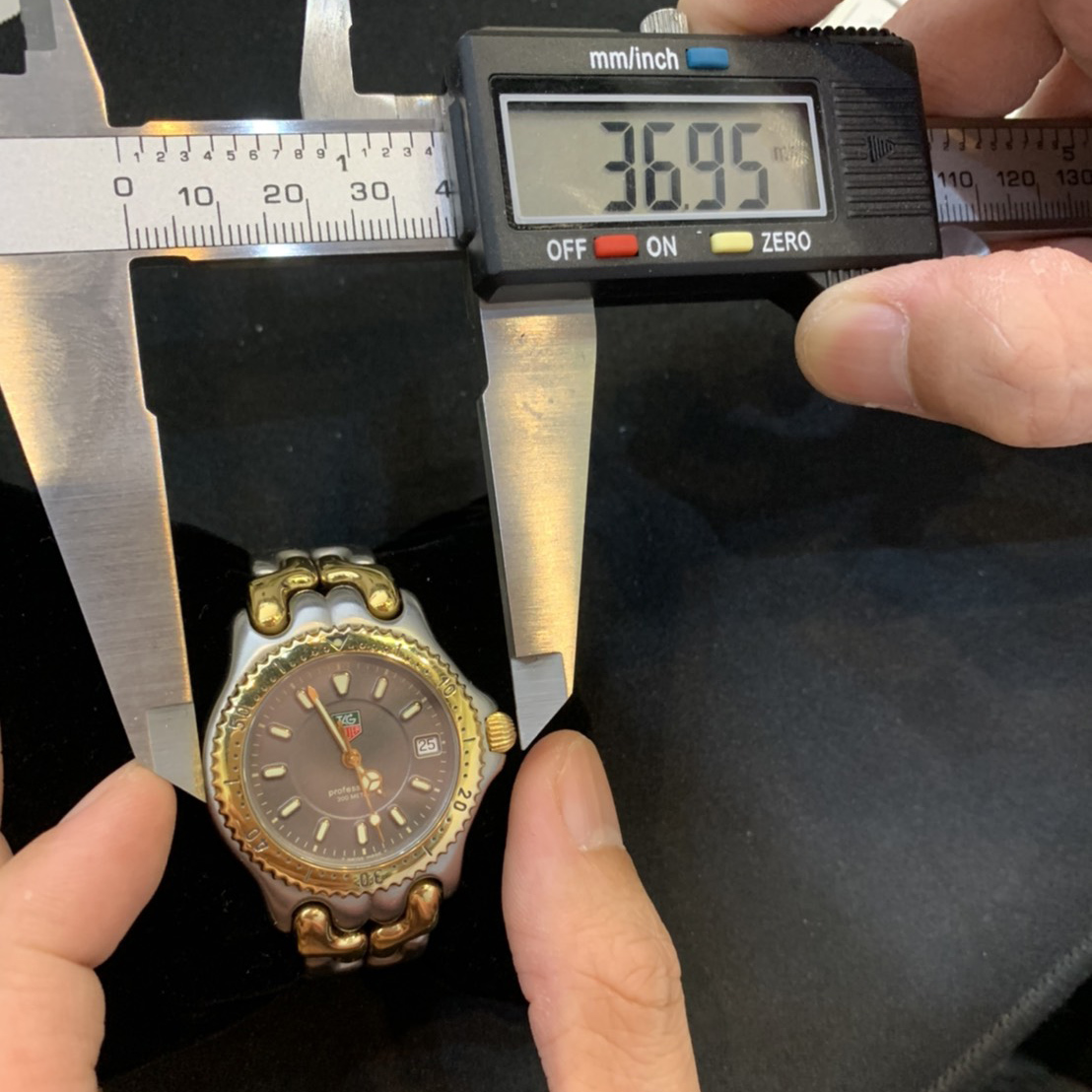 Tag Heuer Grey Dial / 2 Tone Sel Date Watch (32 MM.) ก้างปลา