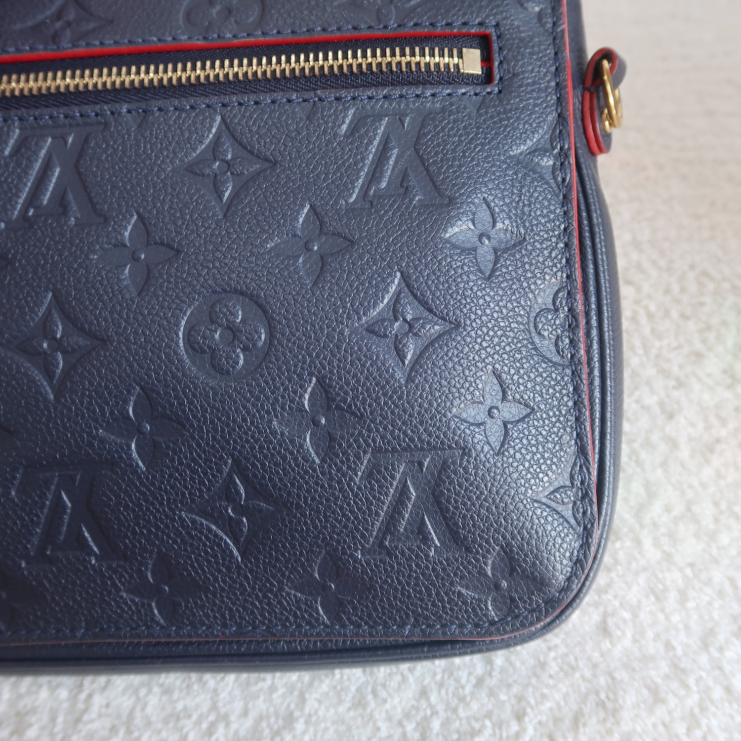 Louis Vuitton Blue Monogram Empreinte Metis Pochette