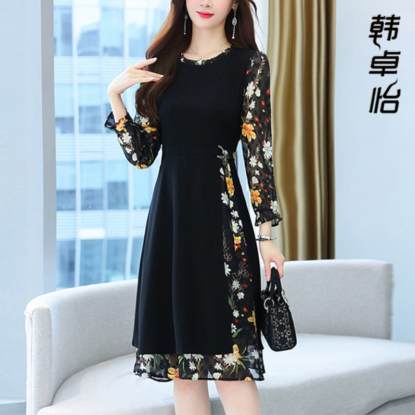 เดรสวัยผู้ใหญ่40-60ปี เดรสคุณแม่ ชุดเดรสทำงานวัยผู้ใหญ่ แบรนด์ MAMA DRESS