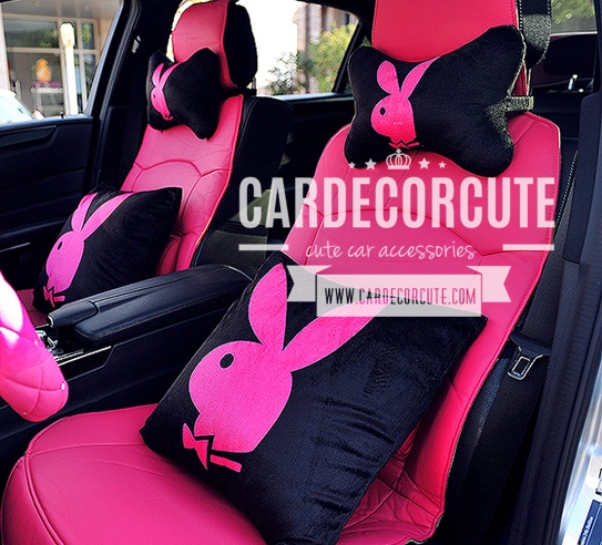 PLAYBOY PILLOW SET - ชุดหมอนหนุนคอ และหมอนทรงเหลี่ยม ลายเพลย์บอย