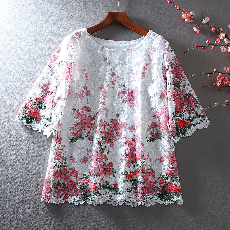 เสื้อลินิน เสื้อผ้าฝ้ายลินิน เสื้อเชิ้ตผ้าลินิน ปักลายสวยๆด้วยด้าย สไตล์VINTAGE BY Dreamroom