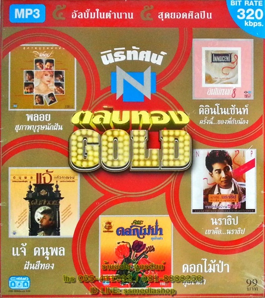 MP3 นิธิทัศน์ตลับทอง Gold วงพลอย+แจ้+ดอกไม้ป่า+นราธิป+ดิอินโนเซ้นท์