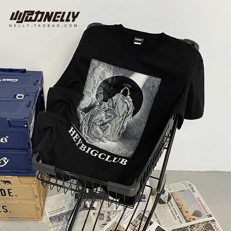 เสื้อยืดคอกลม ผู้ชาย เสื้อยืดผู้ชายเกาหลี เสื้อยืดเกาหลี แบรนด์ NELLY
