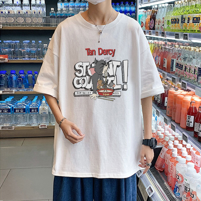 เสื้อยืดผู้ชายอ้วน M-5XL