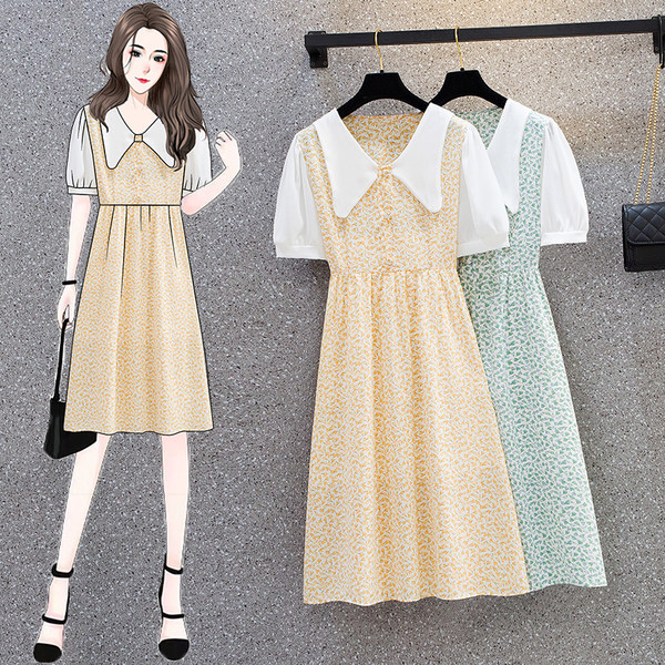 เดรสคนอ้วน เดรสสาวอวบ ชุดเดรสคนอ้วนวัยรุ่น BY PLUS SIZE Girl