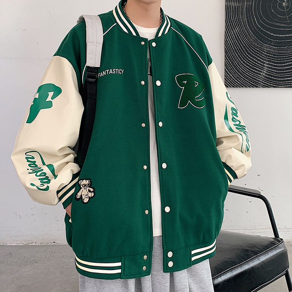 เสื้อแจ็คเก็ตเบสบอล เสื้อคลุม เสื้อแขนยาวสไตล์เกาหลี