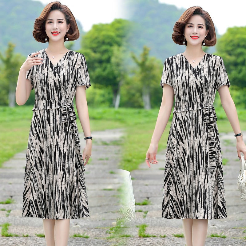 เดรสวัยผู้ใหญ่40-60ปีเดรสคุณแม่