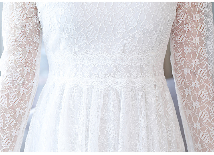 Dress4608 เดรสยาวลูกไม้แขนยาวทรงสวย ซิปข้าง มีซับในอย่างดีทั้งชุด ผ้าลูกไม้เกรดพรีเมียมเนื้อดีลายสวยเนื้อหนามีน้ำหนัก งานสวยเรียบหรูเหมือนราคาหลักพัน ใส่ออกงานได้ มี 2 สี ขาว, ดำ