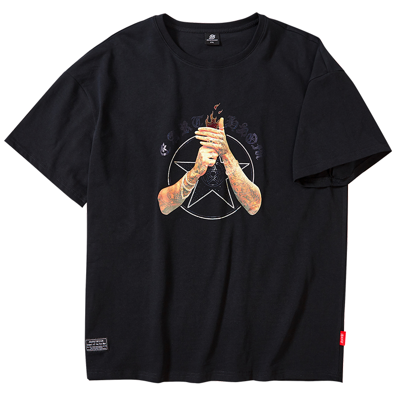 เสื้อยืดผู้ชายอ้วน S-5XL(อกเสื้อ39-51นิ้ว)