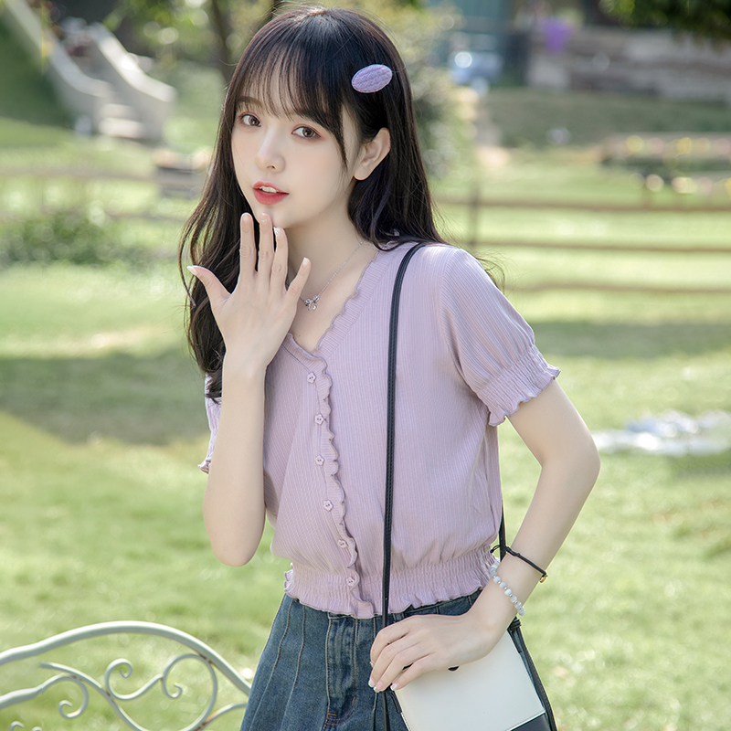 เสื้อผ้าวัยรุ่นเกาหลี เสื้อยืดวัยรุ่นผู้หญิง มีขนาด S M L XL