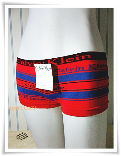 กางเกงในเนื้อนุ่ม สีแดงสลับน้ำเงิน A007