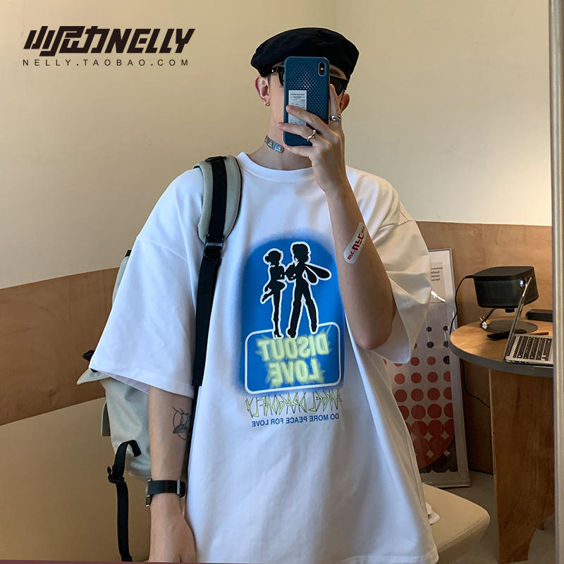 เสื้อยืดคอกลม ผู้ชาย เสื้อยืดผู้ชายเกาหลี เสื้อยืดเกาหลี แบรนด์ NELLY