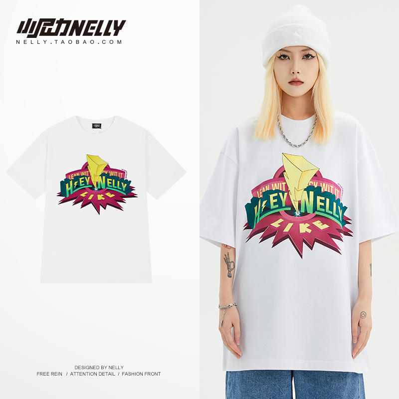 เสื้อยืดคอกลม ผู้ชาย เสื้อยืดผู้ชายเกาหลี เสื้อยืดเกาหลี แบรนด์ NELLY