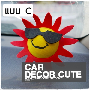 Antenna balls ลูกบอลน่ารักเสียบเสาอากาศรถยนต์ ลายการ์ตูน - SUNGLASSED SUN