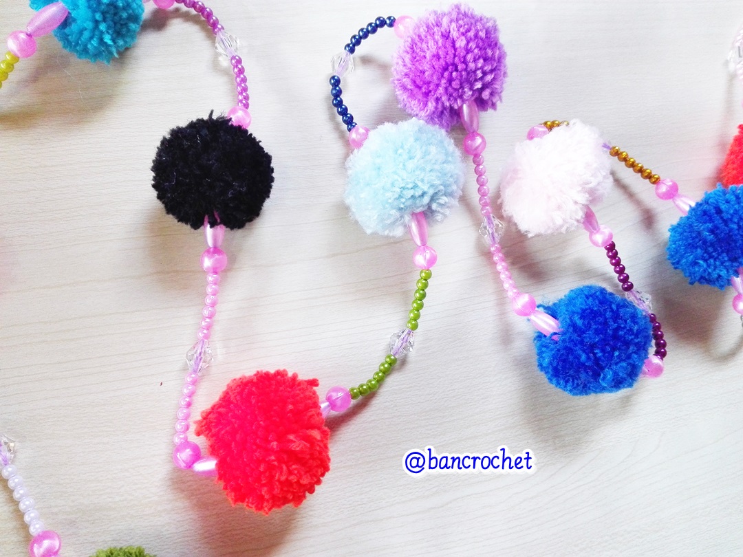 Bancrochet ม่านประตูโครเชต์ มู่ลี่ฉากกันห้อง crochet door hanging หลากสี 160 cm