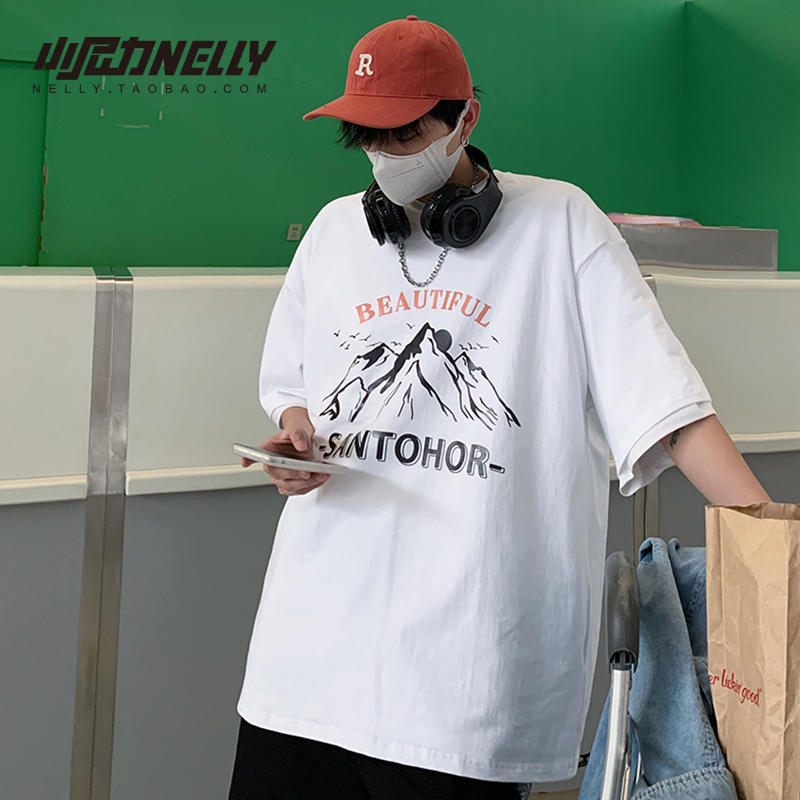 เสื้อยืดคอกลม ผู้ชาย เสื้อยืดผู้ชายเกาหลี เสื้อยืดเกาหลี แบรนด์ NELLY